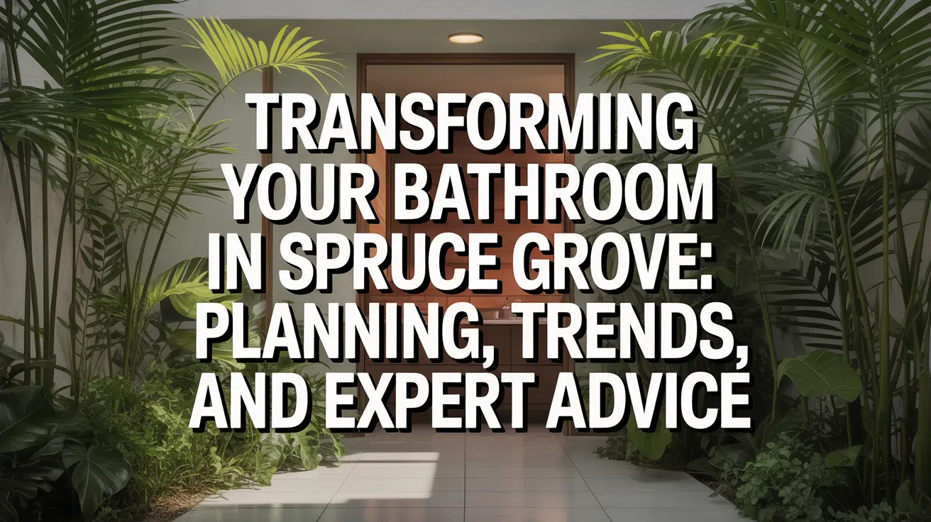 Transforming Your Bathroom in Spruce Grove: Planning, Trends, and Expert Advice