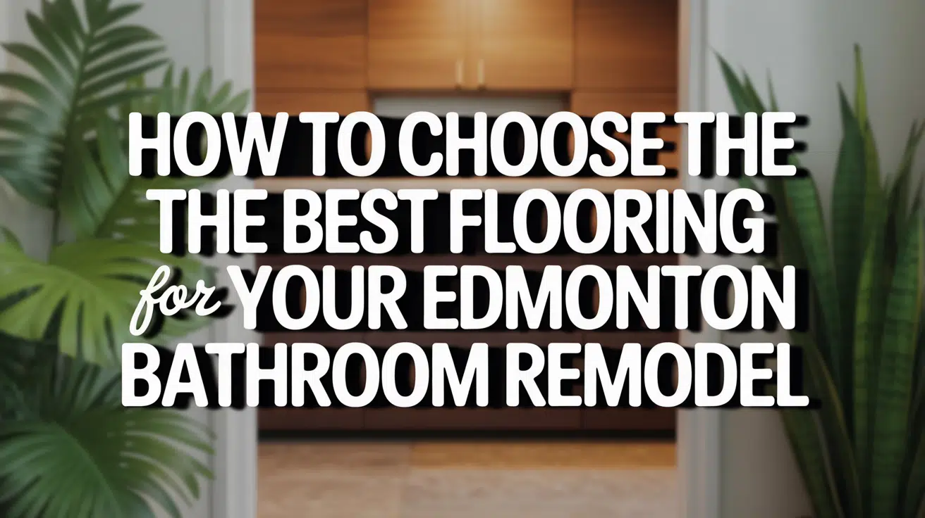 How to Choose the Best Flooring for Your Edmonton Bathroom Remodel