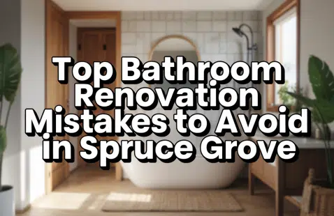 Top Bathroom Renovation Mistakes to Avoid in Spruce Grove