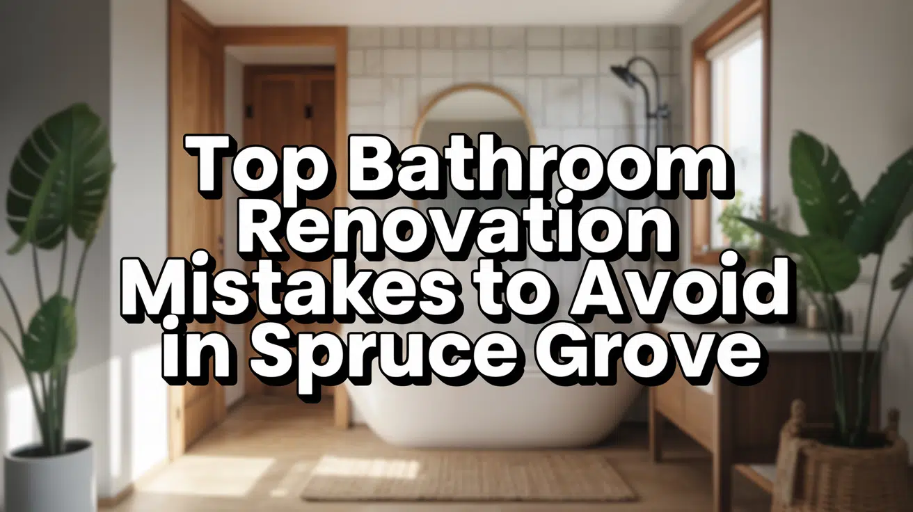 Top Bathroom Renovation Mistakes to Avoid in Spruce Grove