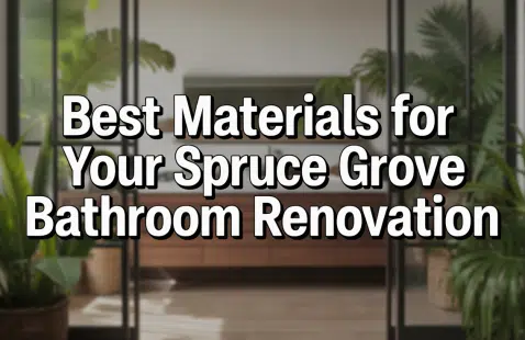 Best Materials for Your Spruce Grove Bathroom Renovation