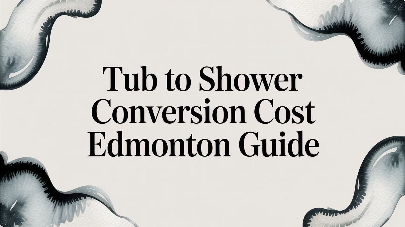 Tub to Shower Conversion Cost Edmonton Guide. Bathroom renovation pricing information for Edmonton homeowners. Tub replacement.