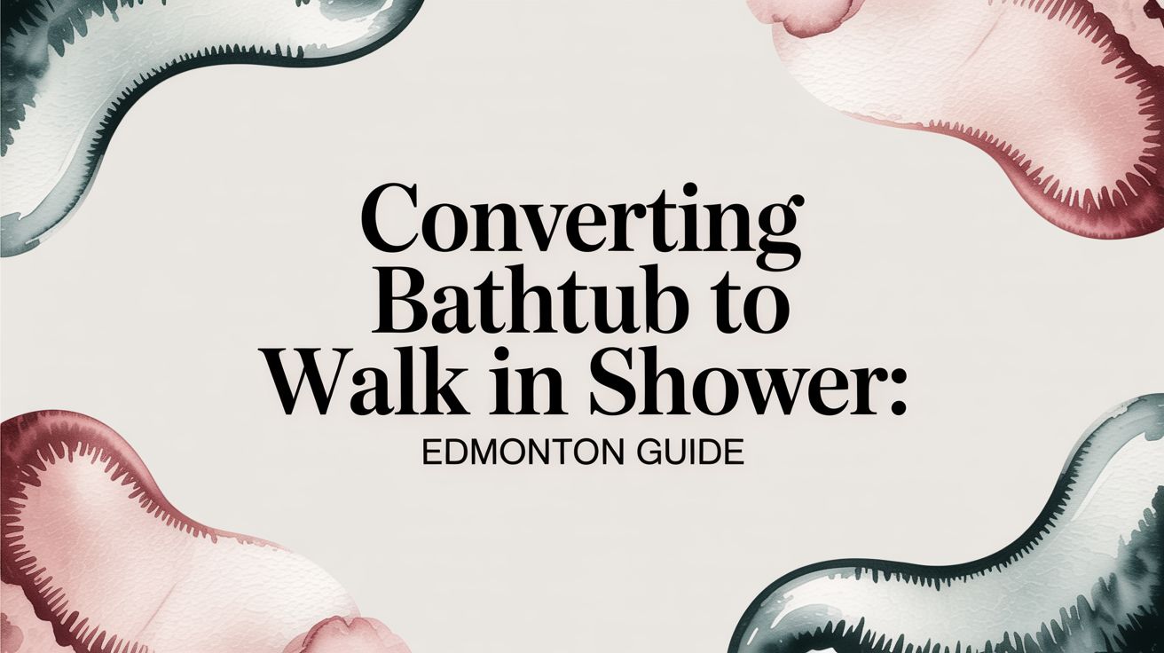 Converting Bathtub to Walk-in Shower: Edmonton Guide. Bathroom remodel information for accessible showers in Edmonton.